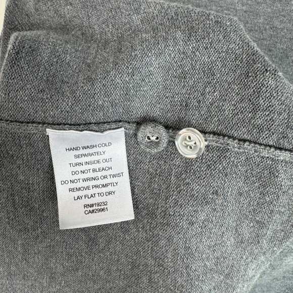 Alfred Dunner SzL Grey Long Sleeve Lace Trim Top Grandmacore Granny Chic Twee - Picture 5 of 8